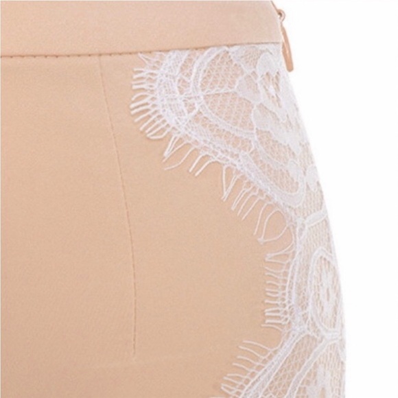 House of CB HOCB London Clarice Lace Pants Blush Pink Womens Size XS NWOT - Picture 12 of 12